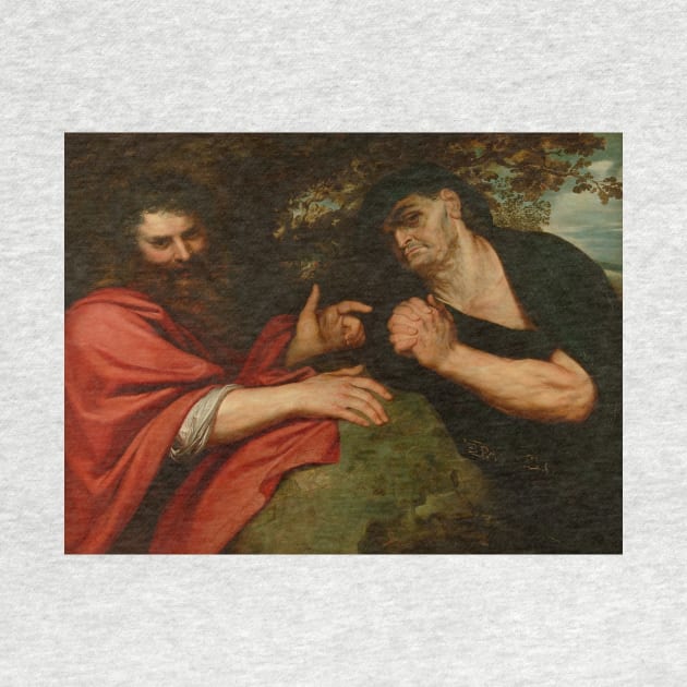 Democritus and Heraclitus by Peter Paul Rubens by Classic Art Stall